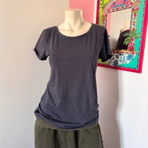 Dark Gray Basic Short Sleeve T-Shirt